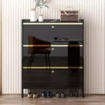 خزانة احذية 3 ارفف بتصميم فاخر