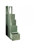 ⁦سرير أطفال دورين خشبي – تصميم عملي وآمن – سلم جانبي وسعة تخزين – مناسب للمساحات الصغيرة⁩ - الصورة ⁦4⁩