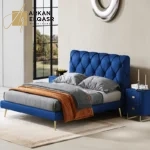 سرير اوروبي بتصميم حديث مع 2 كومودينة