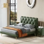 سرير اوروبي بتصميم حديث مع 2 كومودينة
