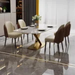 ⁦طاولة غرفة طعام رخامية فاخرة⁩ - الصورة ⁦2⁩