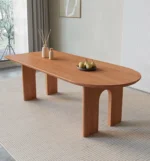 ⁦طاولة طعام خشبية بتصميم يدوي عالي الجودة⁩ - الصورة ⁦5⁩