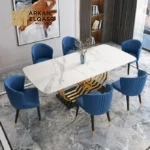 طاولة طعام مودرن من رخام فاخر