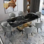 طاولة طعام مودرن من رخام فاخر