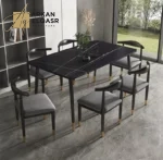 طاولة طعام مع كراسي بتصميم فاخر