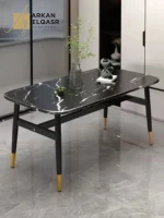 طاولة طعام مع كراسي بتصميم فاخر