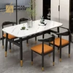 طاولة طعام مع كراسي بتصميم فاخر