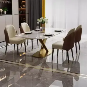 طاولة غرفة طعام رخامية فاخرة 