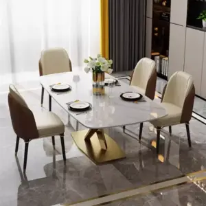 طاولة غرفة طعام رخامية فاخرة 