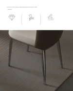 ⁦طاولة طعام بقاعدة متينة مع كراسي مودرن⁩ - الصورة ⁦5⁩