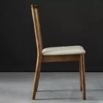 كرسي طاولة طعام جلد فاخر