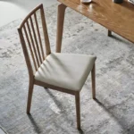 كرسي طاولة طعام جلد فاخر