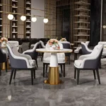 كرسي طاولة طعام بتصميم فخم