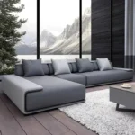 كنب زاوية بتصميم منخفض مودرن