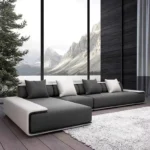 ⁦كنب زاوية بتصميم منخفض مودرن⁩ - الصورة ⁦2⁩