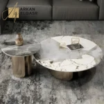 طاولة قهوة رخام بتصميم مميز