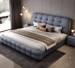 سرير نوم بتصميم انسيابي مودرن