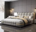 سرير نوم بتصميم انسيابي مودرن