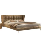 سرير جلدي إيطالي لغرفة نومك مع 2 كومود