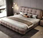 سرير نوم بتصميم انسيابي مودرن