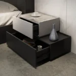 ⁦طاولة جانبية مودرن 2 درج بتصميم متدرج⁩ - الصورة ⁦6⁩