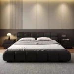 ⁦سرير نوم من جلد بتصميم ايطالي⁩ - الصورة ⁦2⁩