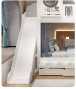 ⁦سرير أطفال فضائي بطابقين مع مزلق عملي⁩ - الصورة ⁦11⁩