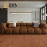 كنب صاله جلد بتصميم مودرن