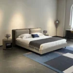 سرير بتصميم ظهر مريح و فخم