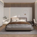 سرير بتصميم ظهر مريح و فخم