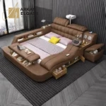 سرير مزدوج بتصميم متعدد الوظائف