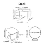 ⁦طاولة تسريحة مع كرسي ومرأة⁩ - الصورة ⁦5⁩