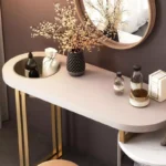 ⁦طاولة تسريحة بخزانة دائرية⁩ - الصورة ⁦3⁩