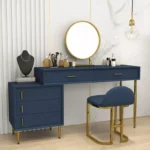 ⁦طاولة تسريحة مع كرسي ومرأة⁩ - الصورة ⁦4⁩