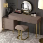 طاولة تسريحة مع كرسي ومرأة
