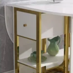 ⁦طاولة طعام رخام قابلة للطي⁩ - الصورة ⁦17⁩