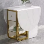 ⁦طاولة طعام رخام قابلة للطي⁩ - الصورة ⁦9⁩