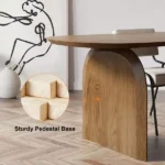 ⁦طاولة طعام خشب مع كراسي⁩ - الصورة ⁦7⁩