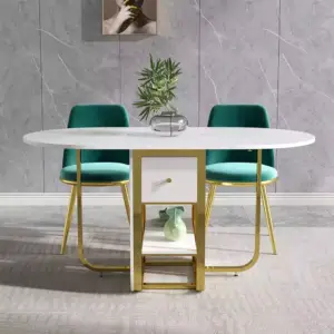 طاولة طعام رخام قابلة للطي 