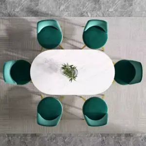 طاولة طعام رخام قابلة للطي 