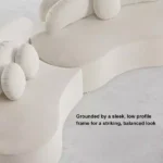 ⁦كنب مودرن بتصميم عصري بمقاعد منحنية⁩ - الصورة ⁦13⁩