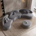 ⁦كنب مودرن بتصميم عصري بمقاعد منحنية⁩ - الصورة ⁦6⁩