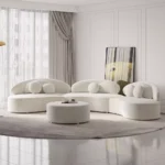 ⁦كنب مودرن بتصميم عصري بمقاعد منحنية⁩ - الصورة ⁦9⁩