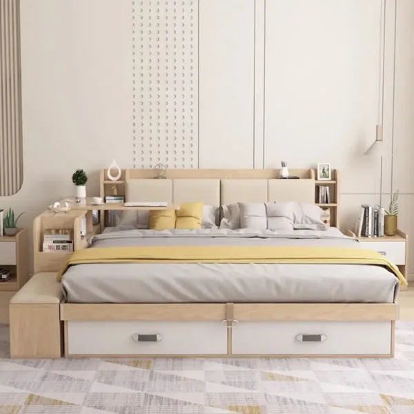 سرير بوحدات داخلية و جانبية