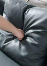 ⁦كنب زاوية مودرن من جلد لغرفة المعيشة⁩ - الصورة ⁦7⁩