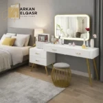 تسريحة غرفة نوم بأدراج مع مرآة ليد