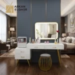 تسريحة غرفة نوم بأدراج مع مرآة ليد