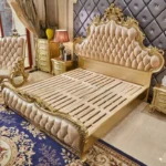 سرير مودرن جلدي عتيق فاخر