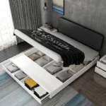 سرير مودرن ايطالى متعدد المزايا والأدراج