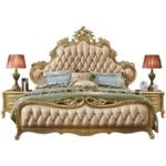 سرير مودرن جلدي عتيق فاخر